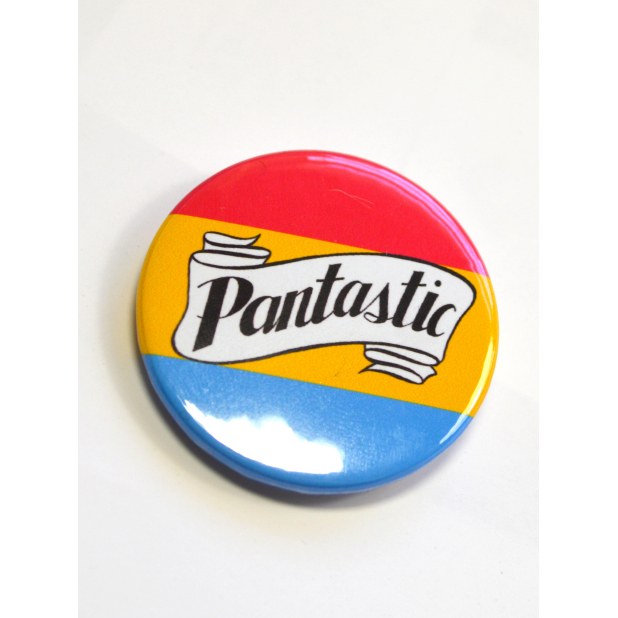 Pantastic Pansexual Queer Pan Pride Badge Pinback Button