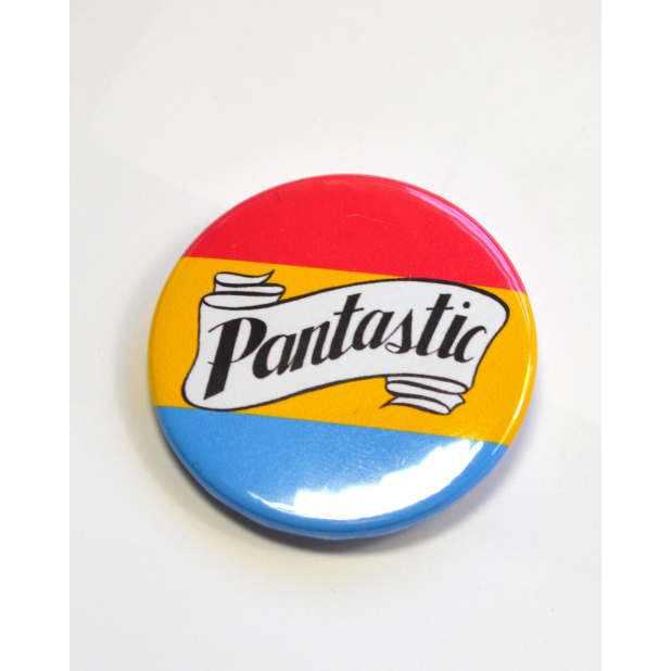 Pantastic Pansexual Queer Pan Pride Badge Pinback Button