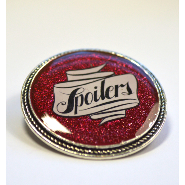 Doctor Who River Song "Spoilers" Resin Brooch