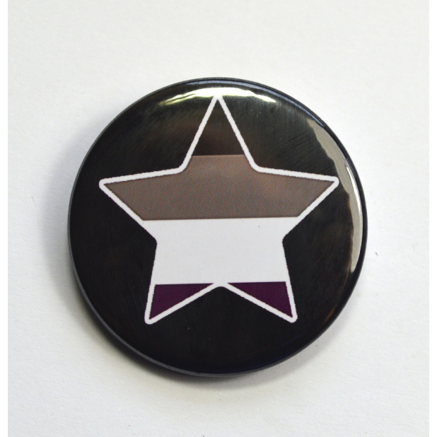 LGBTQIA Galaxy Asexual Star Badge