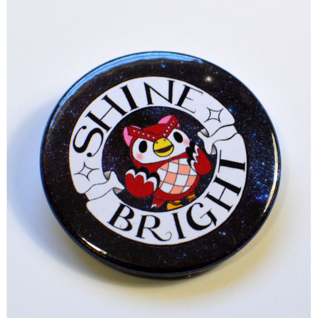 ACNH New Horizons Celeste Starry Night Owl Badge