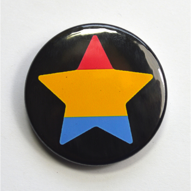 LGBTQIA Galaxy Pansexual Star Badge