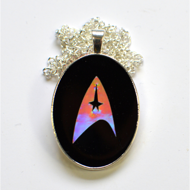 Star Trek Sci Fi Starfleet Logo Holographic Resin Pendant
