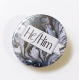 Pronouns He-Him Hand Lettered Badge