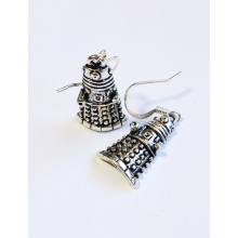 Doctor Who Dalek Silver Earrings