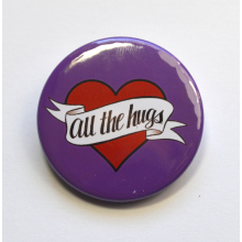 All The Hugs Heart Badge