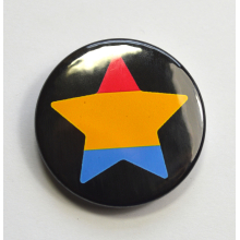 LGBTQIA Galaxy Pansexual Star Badge