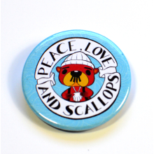 ACNH Pascal Peace, Love and Scallops Badge