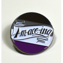 Am-ace-ing Asexual Pride Enamel Pin