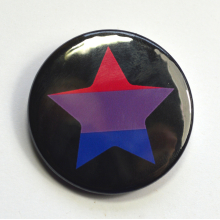 LGBTQIA Galaxy Bisexual Star Badge