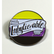 Enbylievable Non-Binary Enby Pride Enamel Pin
