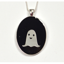 Large Oval Ghost Pendant
