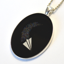 Missing You Paper Airplane Pendant